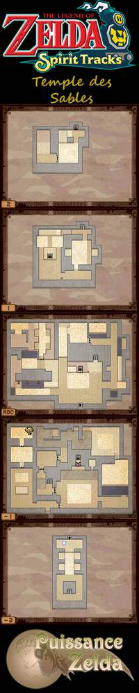 Plan de la zone Temple des Sables
