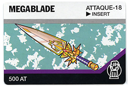 Une carte Barcode Battler : Megablage (recto)