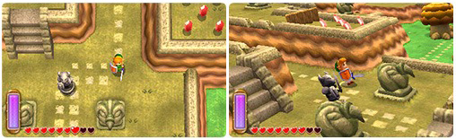 Anecdote du jeu A Link Between Worlds - Renversant