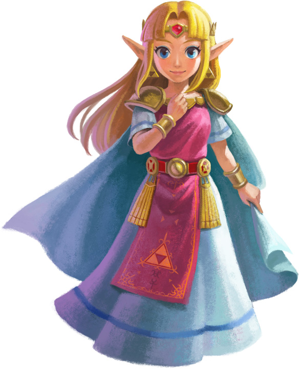 La Princesse Zelda (Artwork - Personnages principaux - A Link Between Worlds)