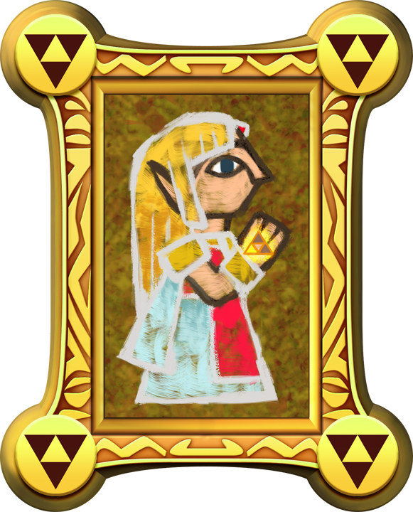 Princesse Zelda emprisonnée (Artwork - Tableaux - A Link Between Worlds)
