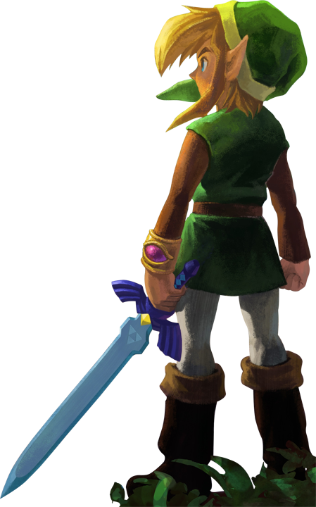 Link regardant droit devant lui (Artwork - Link - A Link Between Worlds)