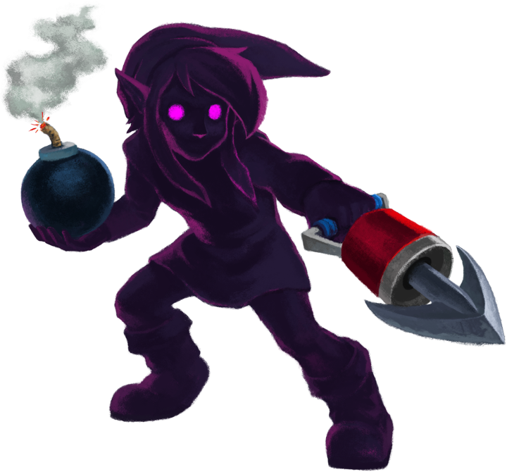 Dark Link (Artwork - Personnages secondaires - A Link Between Worlds)