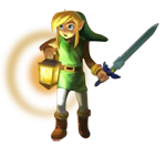 Link avec une lanterne