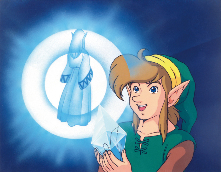 Link recevant un message d’une descendante des sept sages (Artwork - Illustrations - A Link to the Past)