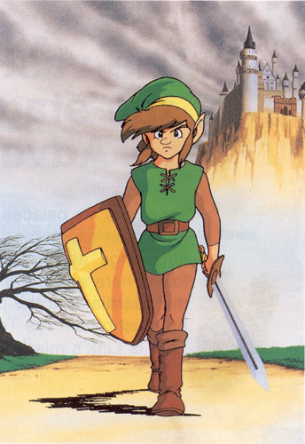 Link marchant (Artwork - Illustrations - Zelda II: The Adventure of Link)