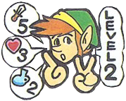 Exemple de progression (Artwork - Link - Zelda II: The Adventure of Link)
