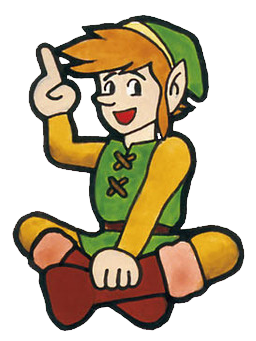 Link ayant une idée (Artwork - Link - Zelda II: The Adventure of Link)