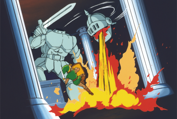 Link combattant (Artwork - Illustrations - Zelda II: The Adventure of Link)