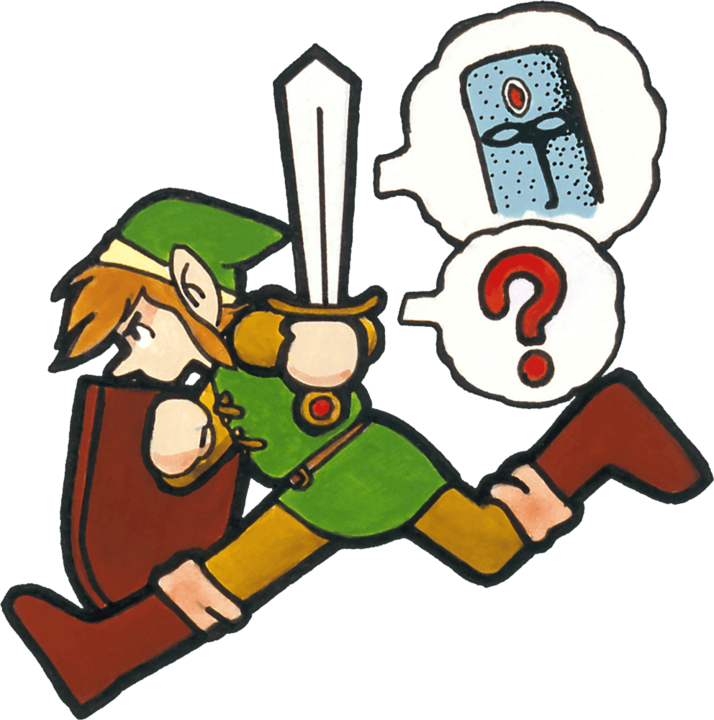 Link se demande où est le prochain palais (Artwork - Link - Zelda II: The Adventure of Link)