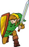 Link parant une attaque