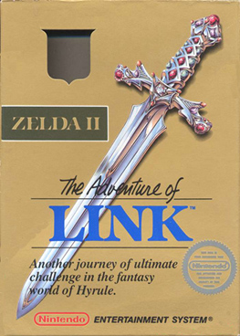 Boîtier nord-américain sur SNES (Image diverse - Boîtier - Zelda II: The Adventure of Link)