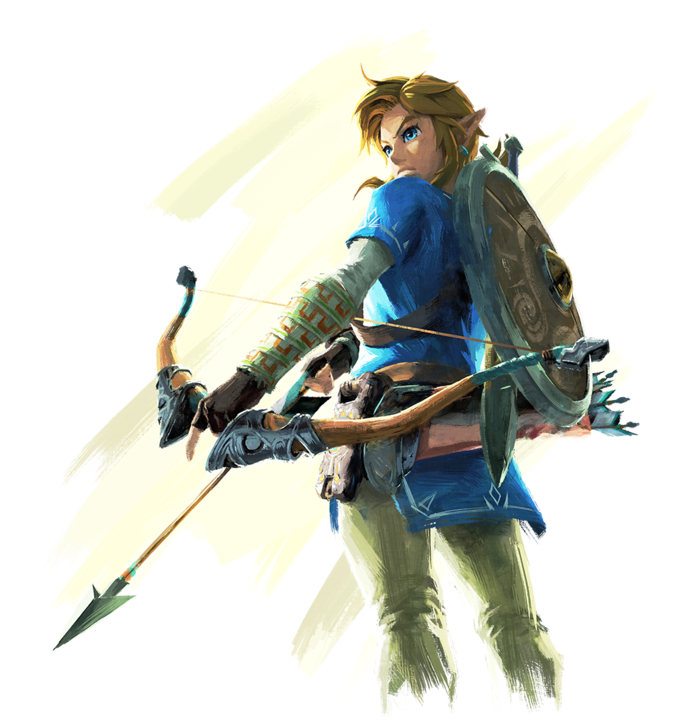 Link tenant son arc (Artwork - Personnages - Breath of the Wild)