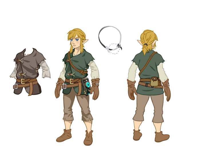 Concept Art de Link vêtu d’un doublet (Artwork - Concept Arts - Breath of the Wild)