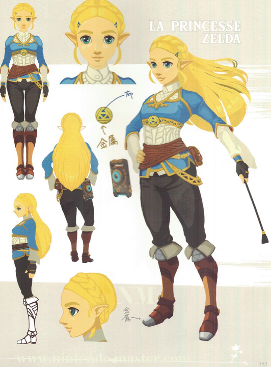 Concept Art de la Princesse Zelda (Artwork - Concept Arts - Breath of the Wild)