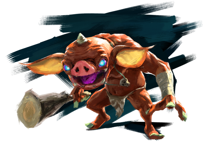 Un Bokoblin (Artwork - Ennemis - Breath of the Wild)