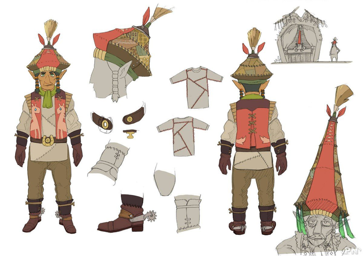 Concept Art d’un propriétaire de relais (Artwork - Concept Arts - Breath of the Wild)