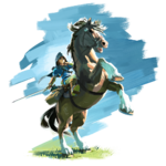 Link à cheval