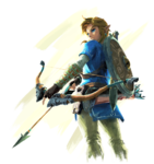 Link tenant son arc