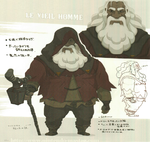 Concept Art du vieil Homme / du roi d’Hyrule