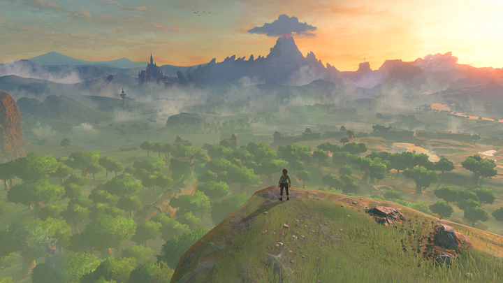 Une des premières vues de présentation de Breath of the Wild