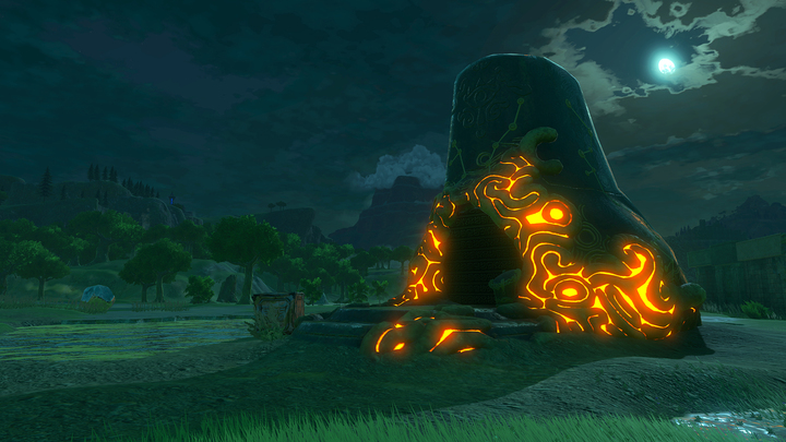 Le sanctuaire de Ma’Ohnu de nuit (Screenshot - Screenshots de l’E3 2016- Breath of the Wild)