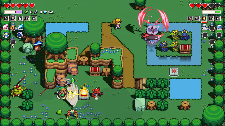 Zelda et Link collaborant (Screenshot - Screenshots - Cadence of Hyrule)