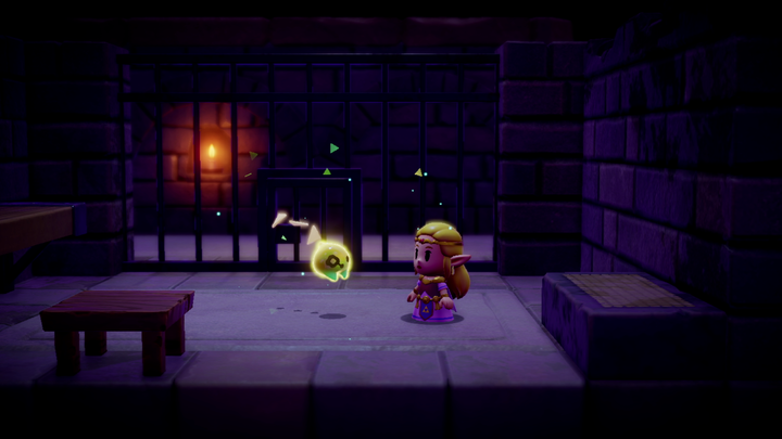 Zelda emprisonnée rencontrant Tri (Screenshot - Screenshots du 18 juin 2024- Echoes of Wisdom)