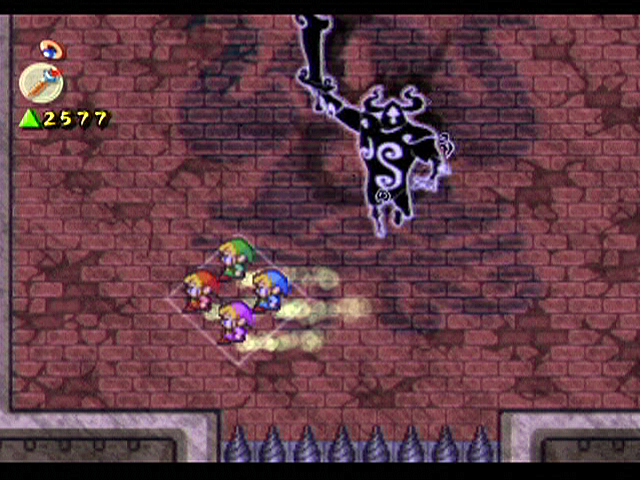 Combat contre le fantôme de Ganon (Screenshot - Four Swords Adventures)