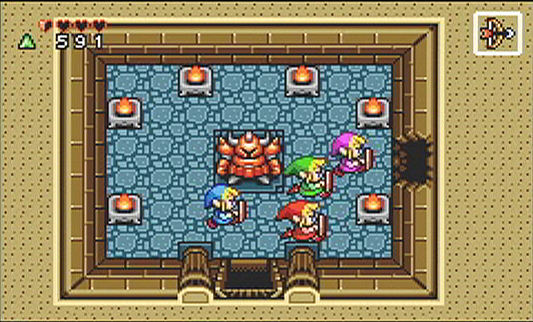 À l’intérieur du château d’Hyrule (Screenshot - Four Swords Adventures)