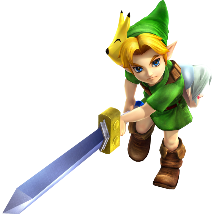 Link enfant attaquant (Artwork - Artworks de Link - Hyrule Warriors)