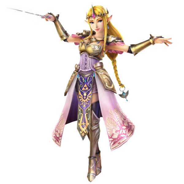 La Princesse Zelda attaquant à la baguette du vent (Artwork - Autres personnages - Hyrule Warriors)