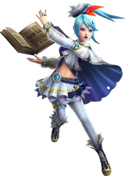 Lana attaquant avec le grimoire (Artwork - Autres personnages - Hyrule Warriors)