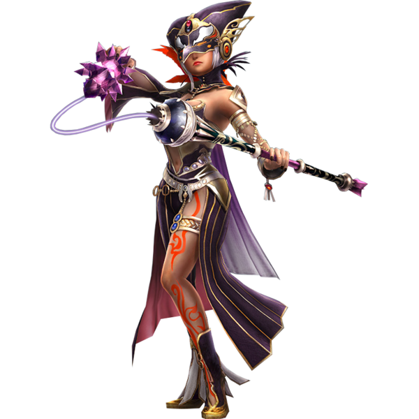 Cya attaquant avec le sceptre (Artwork - Autres personnages - Hyrule Warriors)