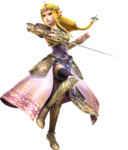 La Princesse Zelda attaquant à la rapière