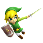 Link Cartoon attaquant à l’épée