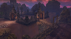 Screenshot de l'étape La Sorcière de la Valée Noire d'Hyrule Warriors