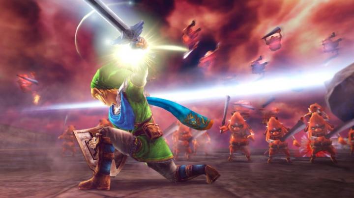 Link réalisant un coup d’estoc (Screenshot - Screenshots de la version Wii U- Hyrule Warriors)