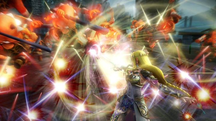 La Princesse Zelda attaquant (Screenshot - Screenshots de la version Wii U- Hyrule Warriors)