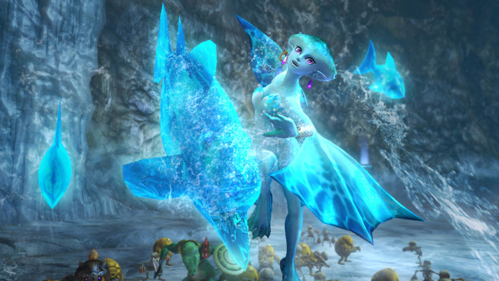 Ruto attaquant avec l’écaille zora (Screenshot - Screenshots de la version Wii U- Hyrule Warriors)