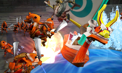 Le Lion rouge attaquant (Screenshot - Screenshots de la version 3DS- Hyrule Warriors)
