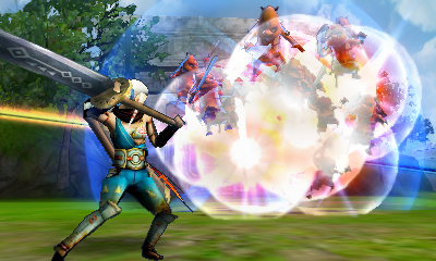 Impa attaquant à l’épée large (Screenshot - Screenshots de la version 3DS- Hyrule Warriors)