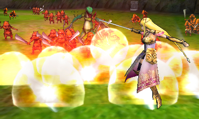 La Princesse Zelda attaquant (Screenshot - Screenshots de la version 3DS- Hyrule Warriors)