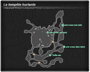 Plan de la zone Une tempête hurlante