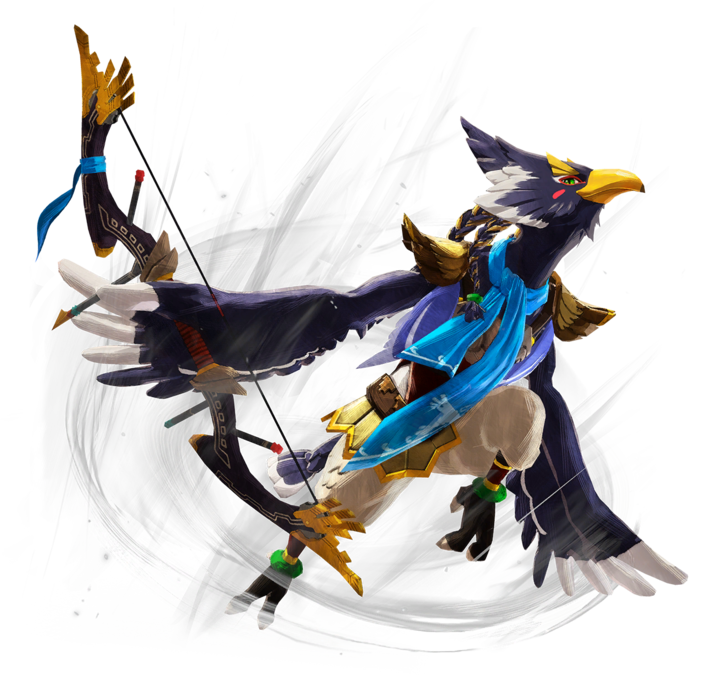 Revali, dans sa tenue de Prodige (Artwork - Personnages - Hyrule Warriors : L’Ère du Fléau)