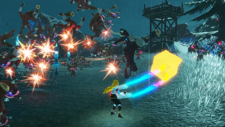 Personnage en action (Screenshot - Screenshot du Press Kit- Hyrule Warriors : L’Ère du Fléau)
