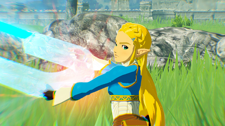 Personnage en action (Screenshot - Screenshot du Press Kit- Hyrule Warriors : L’Ère du Fléau)