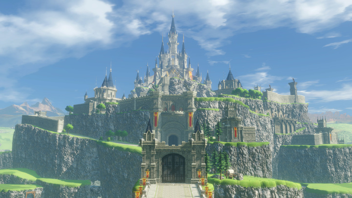 Le château d'Hyrule (Screenshot - Screenshot du Press Kit- Hyrule Warriors : L’Ère du Fléau)