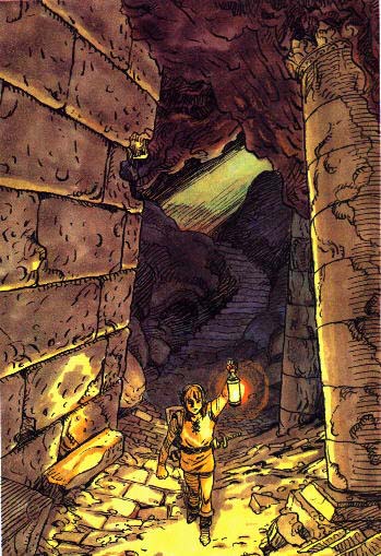 Link dans le monde souterrain (Nintendo Player's Guide) (Artwork - Illustration - The Legend of Zelda)