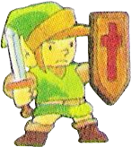 Link se défendant (Artwork - Link - The Legend of Zelda)